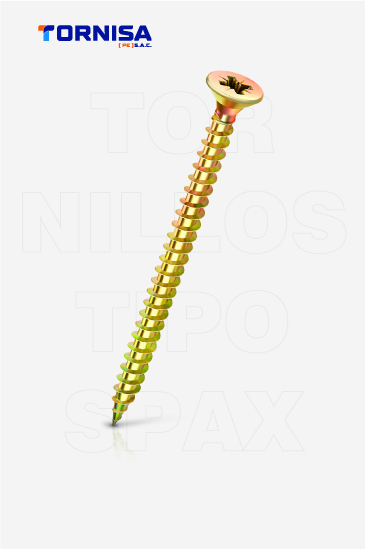 TORNILLOS CHIPBOARD TIPO SPAX PARA MELAMINE