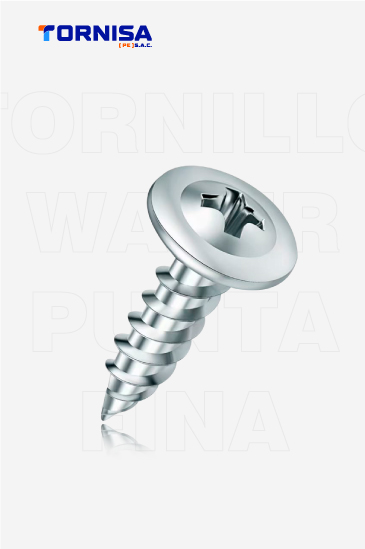 TORNILLOS WAFER PUNTA FINA ZINCADA