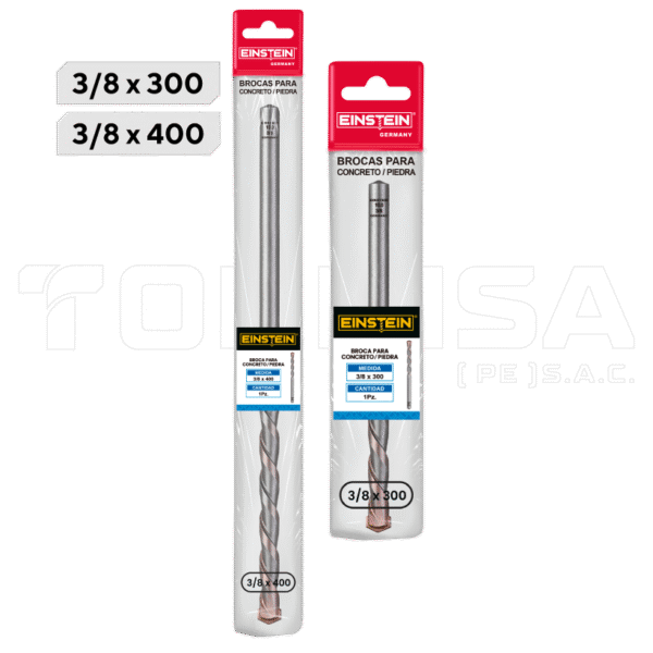 BROCAS PASAMURO PARA CONCRETO, 3/8" - EINSTEIN® PREMIUM